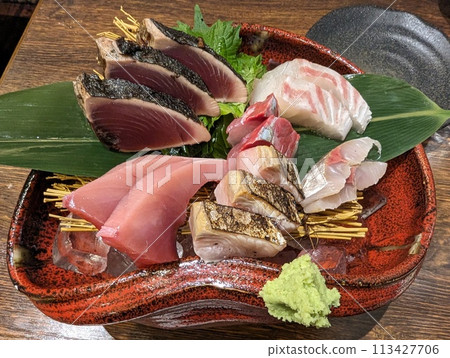 Seafood dishes, Sashimi dishes Seafood dishes, Sashimi dishes 113427706