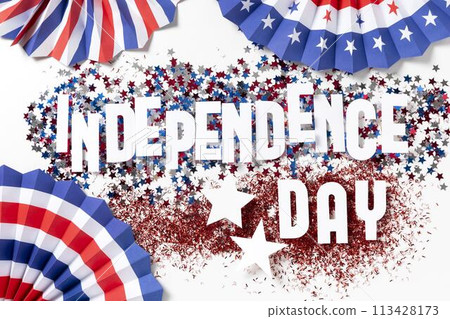 Independence day assortment with festive elements 113428173