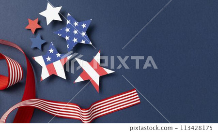 Independence day composition with festive elements 113428175