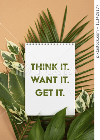 Inspirational words collage 113428177