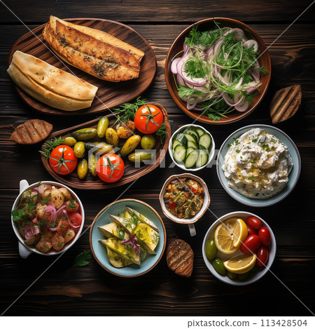 Tasty and authentic greek food 113428504