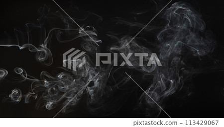 Abstract smoke cloud close up view 113429067