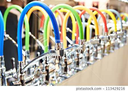 Modern kitchen water faucets in store Modern kitchen water faucets in store 113429216