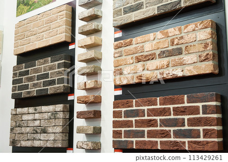Bricks handmade in construction shop 113429261