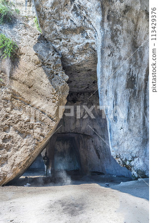 Cave of the Cordari, archaeological site in Syracuse, Sicily, Italy 113429376