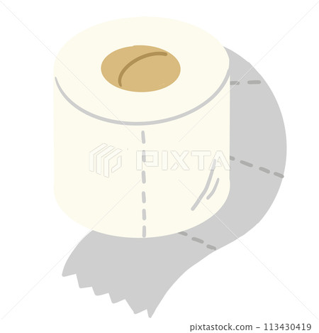 Tissue roll cartoon Tissue roll cartoon 113430419