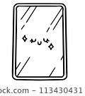 rectangle mirror cartoon 113430431