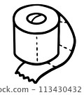 Tissue roll cartoon 113430432