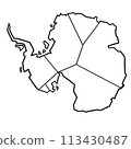 Antarctica country map outline 113430487