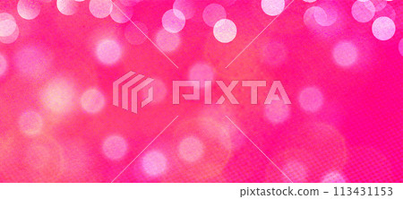 Pink widescreen bokeh background for Banner, Poster, ad, celebration, and various design works 113431153