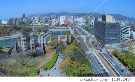 從廣島紙鶴 1 號塔眺望的景色 從廣島紙鶴 1 號塔眺望的景色 113432434