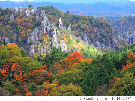 秋天的矢馬溪（秋天的圖片） 113432774