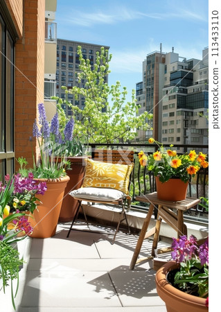 Springtime balcony decor, spring decorations with plants and flowers for urban balcony, home decor ideas Springtime balcony decor, spring decorations with plants and flowers for urban balcony, home decor ideas 113433110