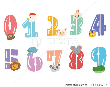 流行變形動物數位圖示插圖集 113433204