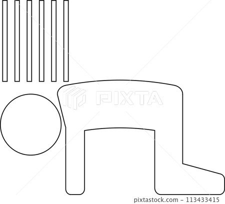 象形圖“挫折、失敗、反思” 113433415