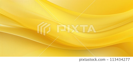 Vibrant and artistic, an abstract organic texture background banner featuring yellow color waving lines, a visually captivating choice, Ai Generated. 113434277