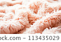 Full frame take of a fluffy curled fabric 113435029