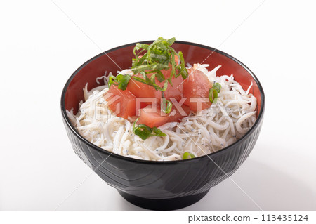 Tuna and whitebait rice bowl (Yellowfin tuna from Shizuoka Prefecture) 113435124