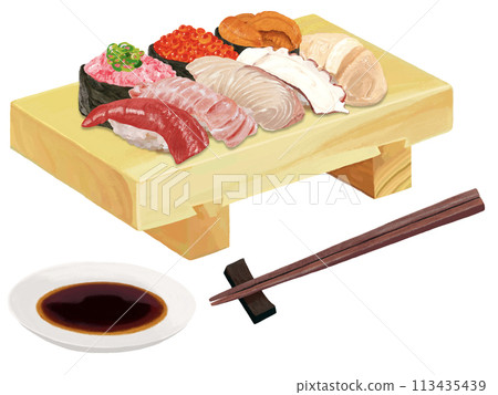 壽司套裝(含壽司木屐、筷子、醬油盤) 壽司套裝(含壽司木屐、筷子、醬油盤) 113435439