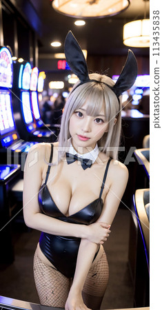 casino bunny girl 113435838