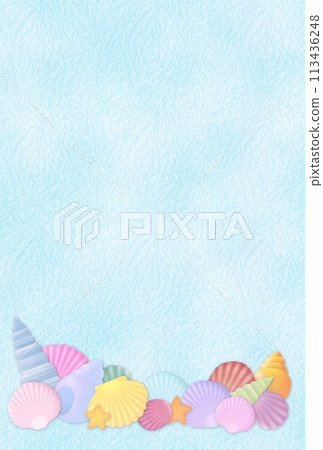 Shell postcard (pastel color) B-4 113436248