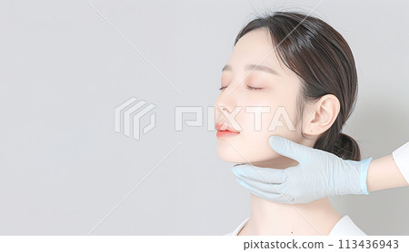 Image of beautiful skin and cosmetic surgery AI Image of beautiful skin and cosmetic surgery AI 113436943