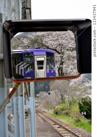 Kansai main line in spring Kansai main line in spring 113437941