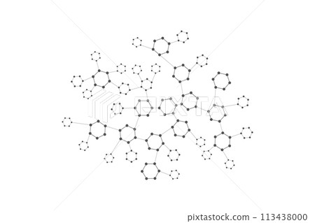 . Abstract technology shape. Science abstract shape with copy space. 113438000