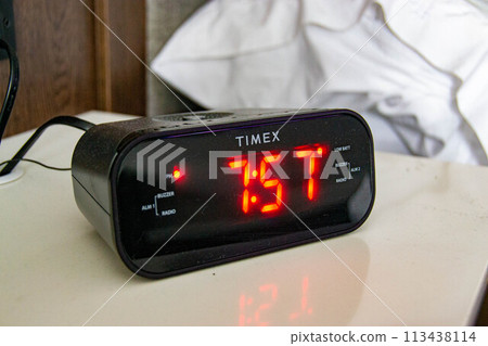 Digital clock on the wall Digital clock on the wall 113438114