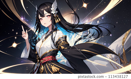 星空起舞，夢幻般的日式美少女 113438127