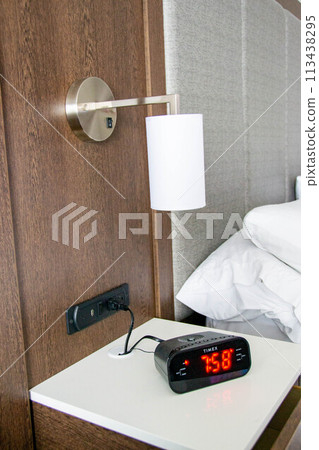 Digital clock on the wall Digital clock on the wall 113438295