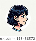 Profile icon Black hair Short hair 113438572