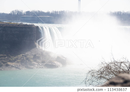 Beautiful Niagara Falls. Horseshoe Falls from the Canadian side in spring Beautiful Niagara Falls. Horseshoe Falls from the Canadian side in spring 113438637