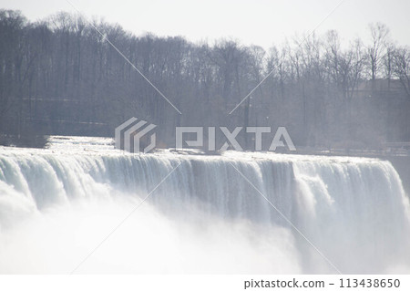Beautiful Niagara Falls. Horseshoe Falls from the Canadian side in spring 113438650