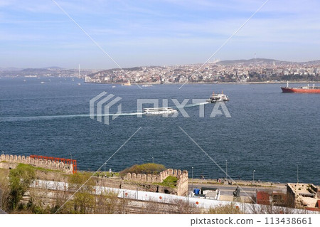 View from Topkapi Palace, World Heritage Site, Istanbul, Türkiye 113438661