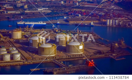 Barcelona seaport, fuel storage facilities Barcelona seaport, fuel storage facilities 113438784