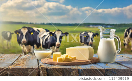 牧場和乳製品、牛奶和乳酪 113439919