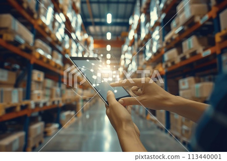 Business logistics with advanced technology. 113440001