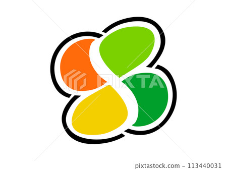 Illustration of elderly driver sign (elderly driver mark) 113440031