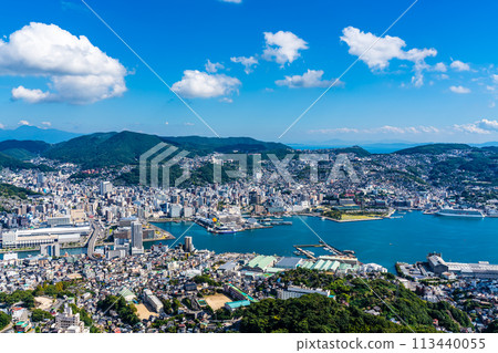 從稻佐山展望台眺望的景色【長崎市】 113440055