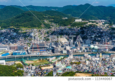 從稻佐山展望台眺望的景色【長崎市】 從稻佐山展望台眺望的景色【長崎市】 113440067