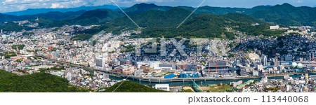 從稻佐山展望台眺望的全景【長崎市】 從稻佐山展望台眺望的全景【長崎市】 113440068
