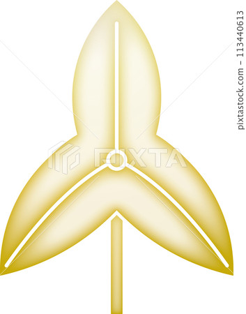 Family crest: One-leaf iris [gold] 113440613