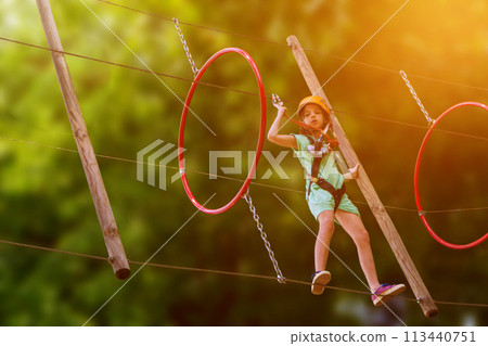 Adventure climbing high wire park Adventure climbing high wire park 113440751