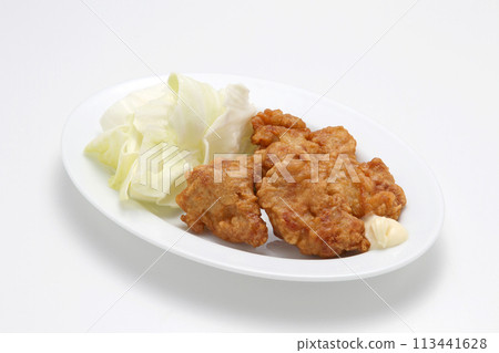 美味的炸雞，炸雞，一盤炸雞 113441628