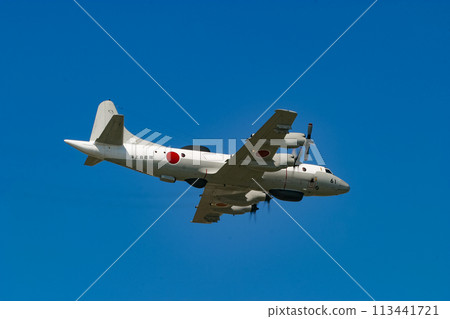 Maritime Self-Defense Force aircraft in flight Maritime Self-Defense Force aircraft in flight 113441721