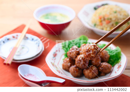 Chinese style meatballs 113442002