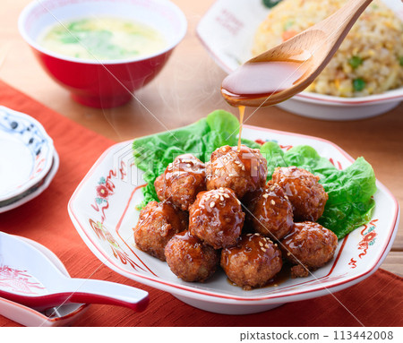 Chinese style meatballs 113442008