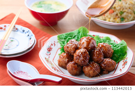 Chinese style meatballs Chinese style meatballs 113442013