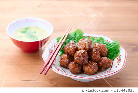 Chinese style meatballs Chinese style meatballs 113442023